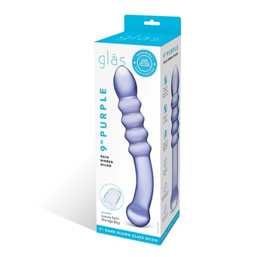 Szklane dildo - Glas Purple Rain